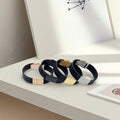 Custom Plate Laser Engraved Silicone Elite Bracelet with Double Safe Clasp