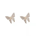 AA00330 Ladies Korean Metal Exquisite Small Earrings butterfly Earrings Jewelry for Women