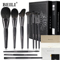 BEILI OEM ODM Manufacturer Competitive Price Best Quality Professional Makeup Brush Beauty Tools 10 Pcs Black Blending Brush
