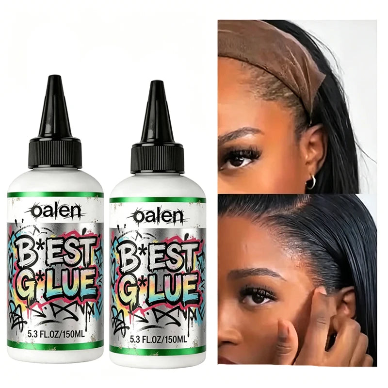 Big 5.3oz Private Label Lace Wig Glue Big Size Long Lasting 30 Days Fast Drying for Hair Extension Tools 150ml