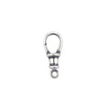 925 Sterling Silver Necklace Pendant Connector Oval Swivel Clasp Charm Holder Lobster Lock Findings 14mm 16mm 14 16 mm