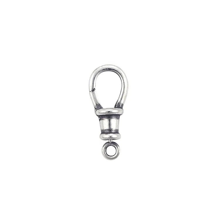 925 Sterling Silver Necklace Pendant Connector Oval Swivel Clasp Charm Holder Lobster Lock Findings 14mm 16mm 14 16 mm
