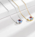 Rainbowking Dainty Fashion Premium Moonstone Pendant 925 Necklace Schmuck Halskette Personalized Jewelry for Women