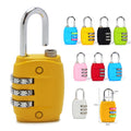 3 Dial Digit Number Code Password Padlock Security Travel Safe Luggage Lock Gym Combination Lock Promotion Gifts Zip Gift Lock