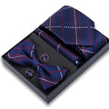 New Men Bow Tie Sets Luxury Necktie Bowtie Box With Pocket Square Cufflinks Tie Set Gift Box Polyester for Men