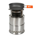 New Large Size 20cm Outdoor Portable Wooden Fuel Stove Stainless Steel Firewood Furnace Lightweight Camping Wooden Stove
