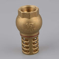 TMOK DN15 1/2 Inch BSP Female Brass Non Return Check Foot Valve with Strainer Filter for Water Pump