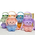 Children Student Portable Drinkware BPA Free Leakproof  Bear Shape Cute Kids Water Bottles