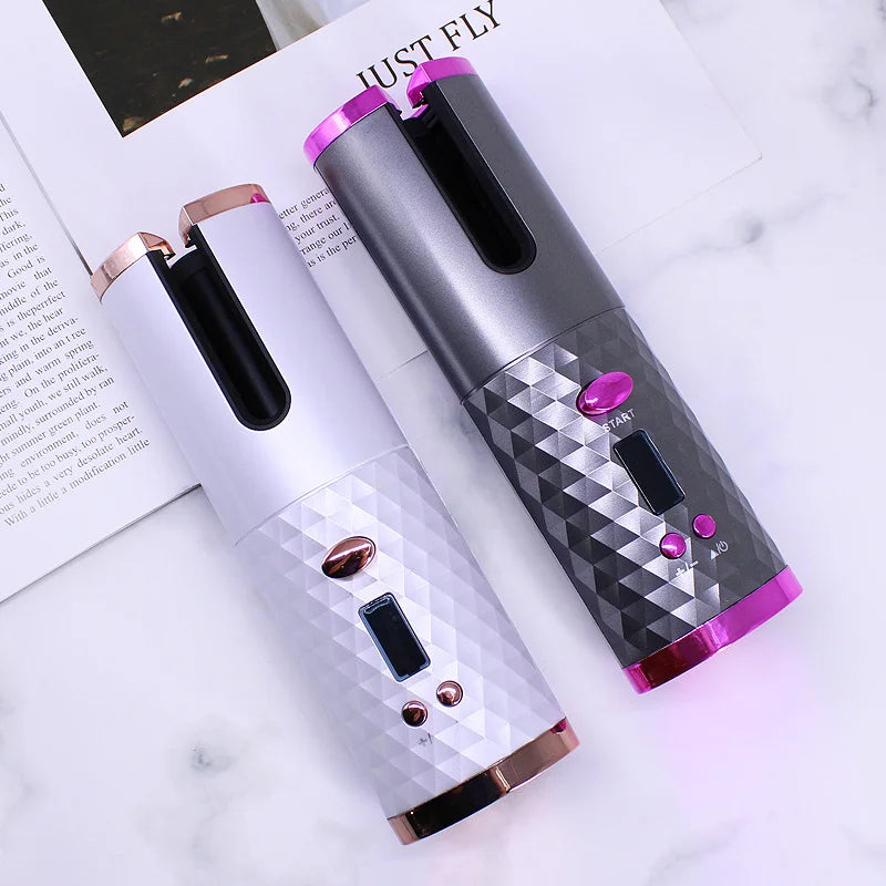 2023 Hot Selling Cordless Hair Curler 5000mAh Mini Usb Rechargeable Hair Curler Automatic Rotating Hair Curler Set