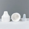 Essential Oil Bottle Cap 20mm Black White Plastic Cap 20/410 Dropper Bottle Cap with Plug