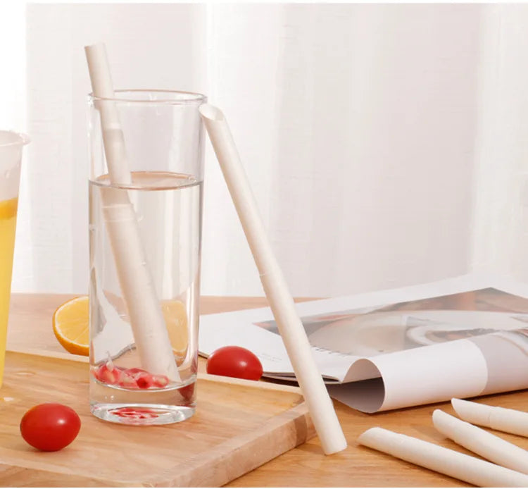 Telescope Paper Straw Wholesale Eco Friendly Disposable Biodegradable Telescopic Paper Straw