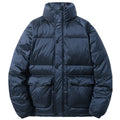 Men's Padded Jacket Winter White Duck Down Fluffy Puffer Outerwear Black Oversize Coat Male Large Size Big 8XL Thick Warm