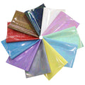 2023 New Holographic Laser Wire Drawing Foiled Bright Pastel Color Faux Leather for Making Mirror Frame