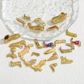 Stainless Steel Shoes Boots Pendant Titanium Necklace Bracelet Diy Charms for Jewelry Making