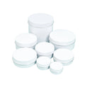 White Aluminum Jars Aluminum Round Packaging Container Jars for Face Cream Essential Oils Lotion Cosmetics