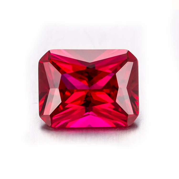 Octangle Lab Grown Corundum Pulled-method Ruby Stone Lab Created Ruby