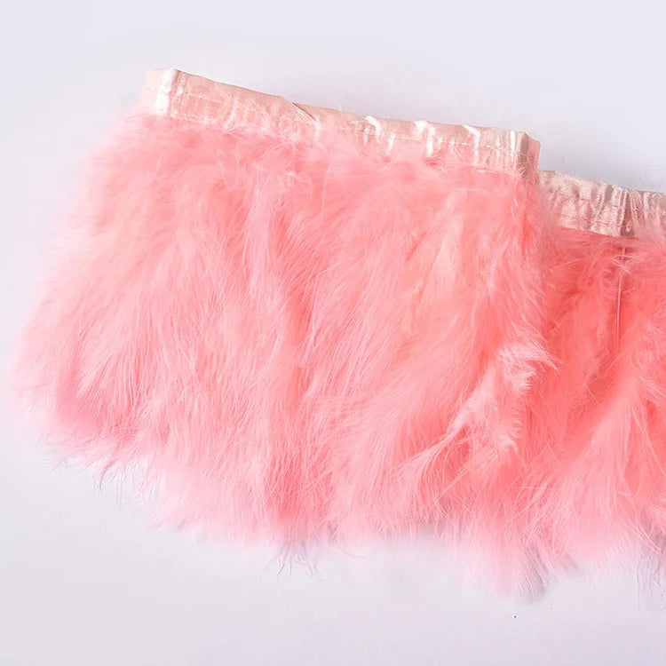 Hot Sale 13-18cm Colorful Dyed Pattern Turkey Feather Trim for Home Wedding & Party Decor