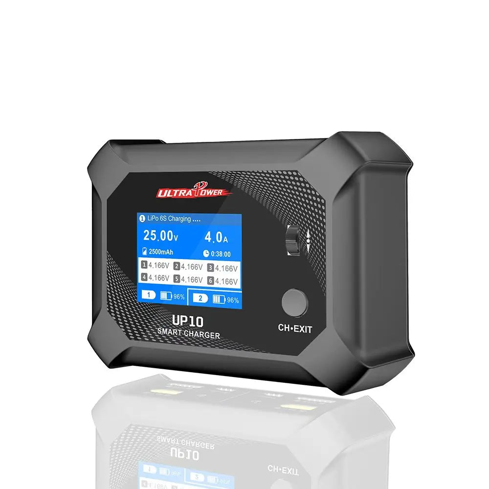 AC100W DC200W 10A 1-6S RC Toy Battery Accessories Charger Dual Channel Output AC/DC Balance ABS XT60 Connector