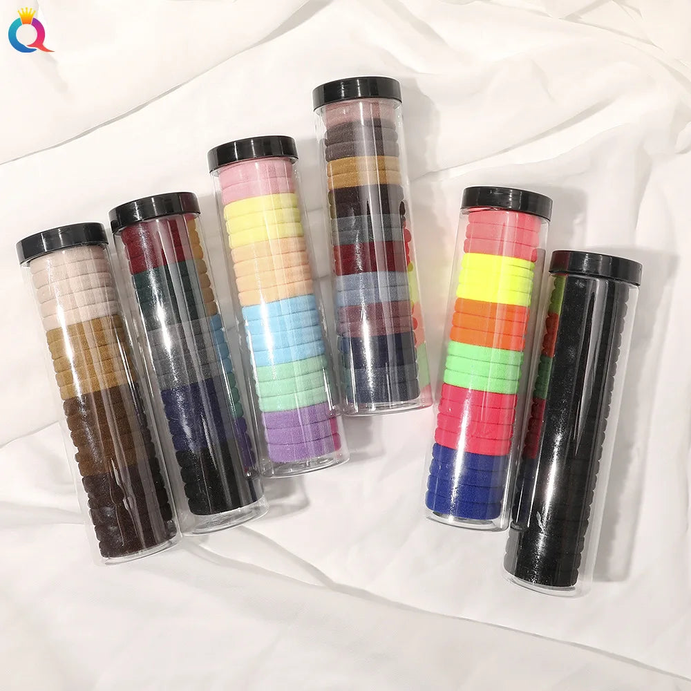 QIYUE Canned Seamless Hair Ring Simple Basic Style Hair Rope Hair Accessories