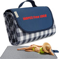 Portable Outdoor Waterproof Beach Mat Foldable Sand-Free Custom Logo Prints Durable Camping Blanket Stylish 210T Oxford Material