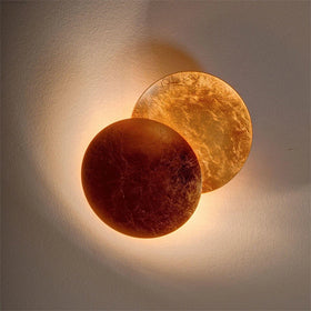 Rotatable Eclipse Wall Sconce Nordic Minimalist Iron Round Design for Bedroom Dining Room Hotel Home Decor