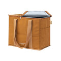 Reusable Insulated Letter Pattern Shoulder Bag Leak Proof Large Capacity Outdoor Travel Cooler for Grocery Shopping
