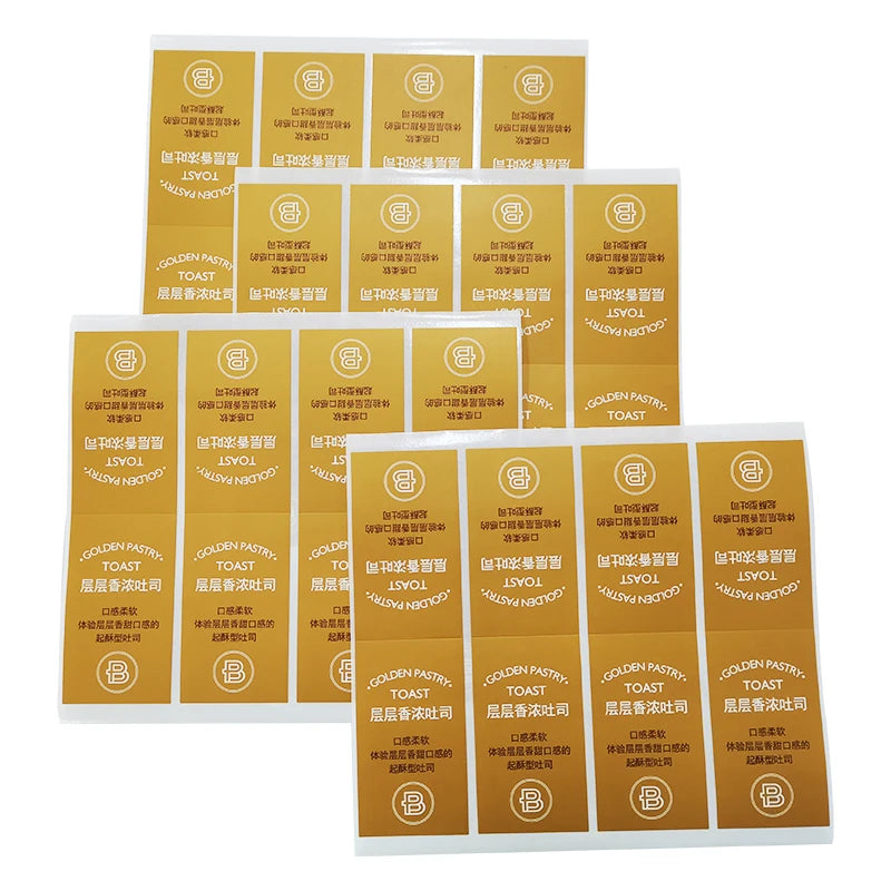 Custom Printing Plastic Waterproof Adhesive Vinyl Label Sticker for Food Cosmetic Beverage Glass Bottle Sticker Labels Packaging