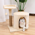 Wholesale Happy Play Beige Pet Cat House Luxury Cat Tree House Tower