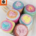 100G Acrylic Cotton Yarn Hand Knitting Rainbow Knitting Crochet Yarn Cake Wool Yarn Wholesalc