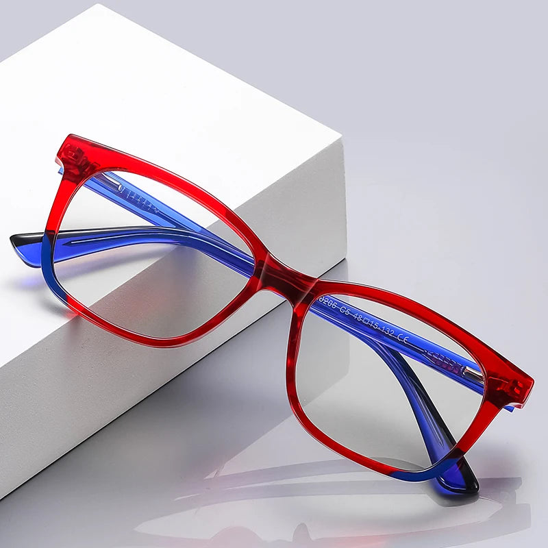 20206 New Anti Blue Light Youth Computer Glasses Color Blocking Core Inserting Small Square Frame Optical Glasses for Kids Style