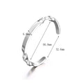 Non Tarnish Stainless Steel Engraved Twisted Cuff Bracelet Bangle Wholesale Fashion Custom Engraving Mens Cuff Bracelets