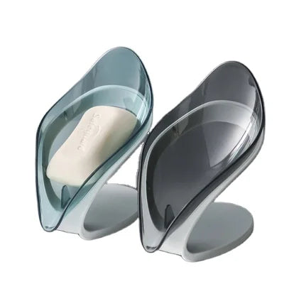 Bathroom Soap Holder Leaf-shaped Non-slip Drain Soap Storage Rack Soap Tray  Top Sale Drain Soap Dish Box