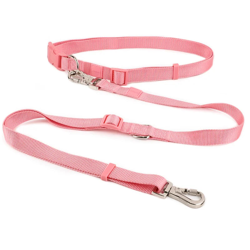 2025 Top Goods Custom Nylon Dog Leash Solid Pattern Fashionable Running Lash Personalized for Puppies Pets