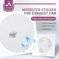 Adhesive Fly Screen Mesh for 6 Inch Air Vent Polyester Mesh Mosquito Sticker for 8" Exhaust Fan Bathroom Kitchen Ventilation