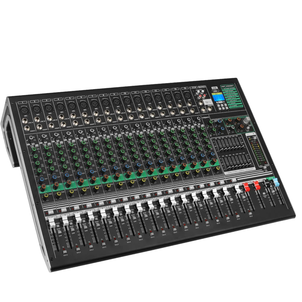 Depusheng DX16C Professional 16 Channel  Built-in DSP Reverb Effect  Digital  Music DJ Mixing Console