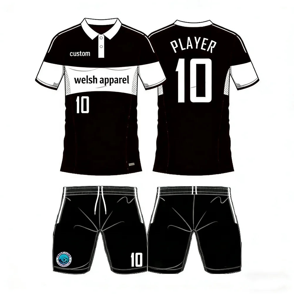 Old School Polyester Coach Player Rugby Uniform Set Breathable Sublimation Mesh Jersey for Polo Rugby League Jersey Football