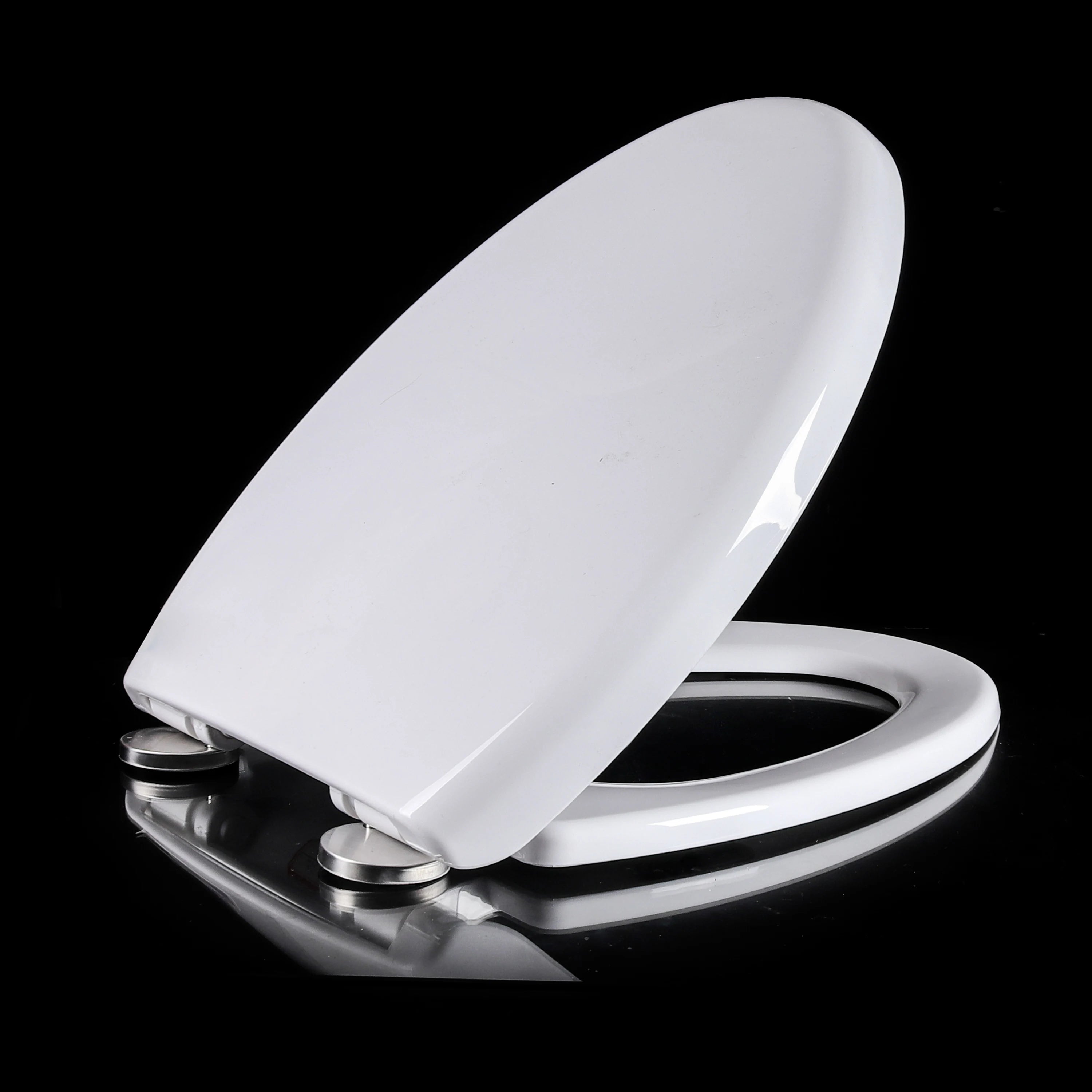 Elongated Soft Close PP Toilet Seat Cover with QQ Hinge Quick Release WC Seats Cover