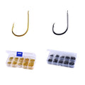 High Carbon Steel Gold / / Black Carp Fishing Bait Hooks 3- # 12 Bulk Fishing Gaff Hook Manufacture