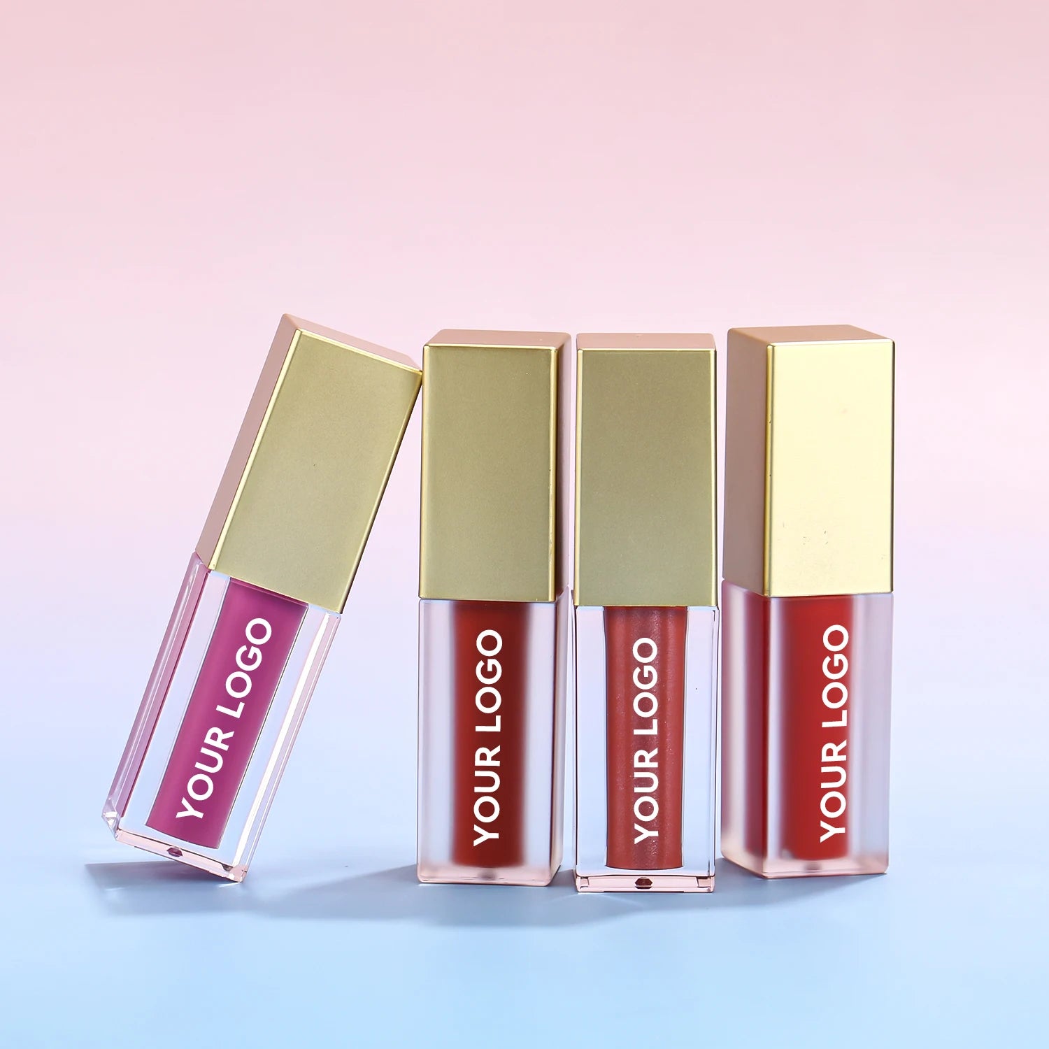 Factory Directly Lip Gloss Packaging Box Cosmetic Boxes Lip Gloss Tubes and Box Custom Label