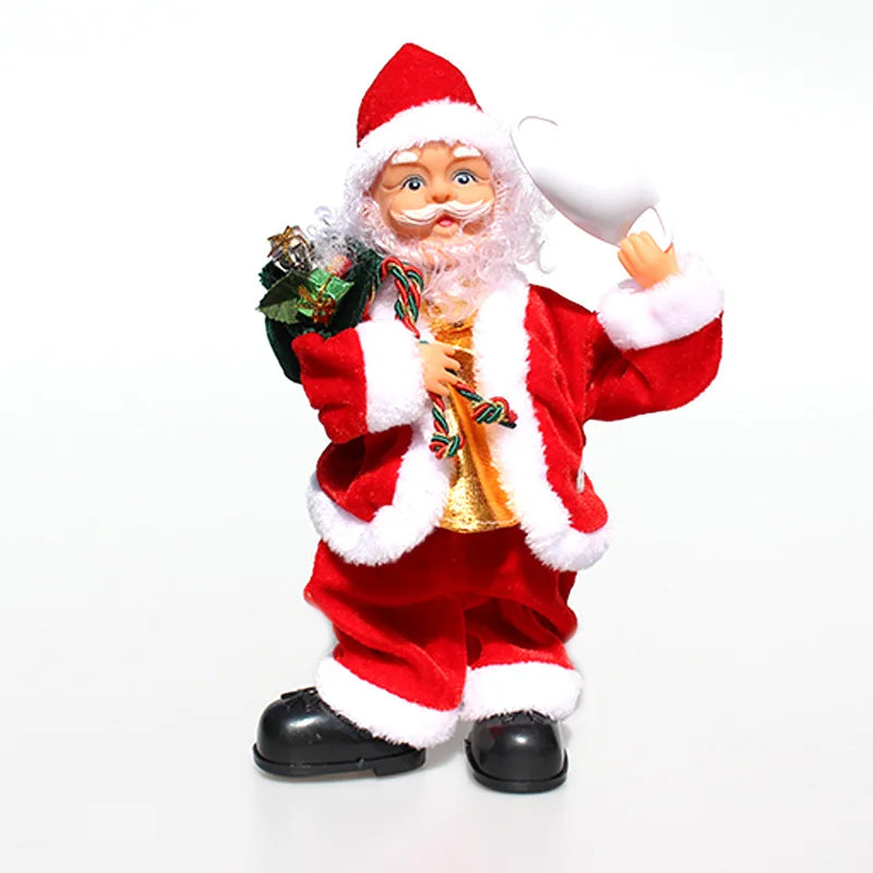 Santa Claus Electric Music Doll Doll Ornaments Christmas Ma Sks for the Elderly Creative Novelty Christmas Gifts