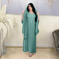 Latest Fashion Floral Abaya Djellaba Femme Muslim New Dresses for Women Jalabiya 2023