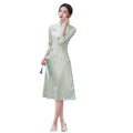 Fashion Women Girls Summer Temperament Modest Evening Dress Cheongsam Ladies Chinese Traditional Clothes Long Slim Dresses Price