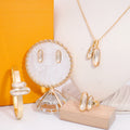 Factory Customization High Quality 18k Gold Plated 5A Rhinestone Jewelry Sets for Women Unique Gifts