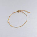 Hypoallergenic Tiny 2mm Gold Plated Stainless Steel Jewelry DIY Bracelet Anklet Chain Fashion Link Bracelets-Bulk Available