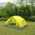High-End Double Layer Green Ultralight Tent 2-Person CZX-484 Mountain Backpacking Tent with Footprint for Camping
