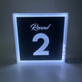 Customized interchangeable rechargeable VIP glorifier led letters message board sign for nightclub lounge