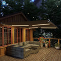Outdoor Retractable Remote Controlled Cassette Awning Canopy  Folding Arm