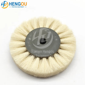 65x7x12MM White Brush Wheel Offset Printing Machine Spare Parts