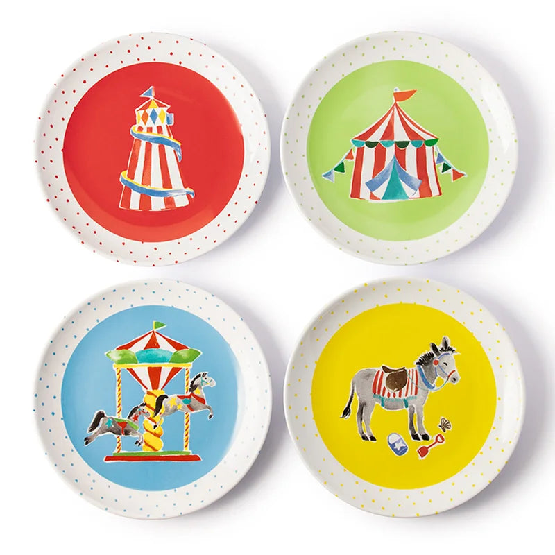 SWAN Wholesale Large Melamine Plate With Full-Color Design on the Front Surface for Restaurant