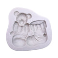 D-0249 Bear socks silicone mold chocolate cake Fondont turning mold baking cake decoration mold
